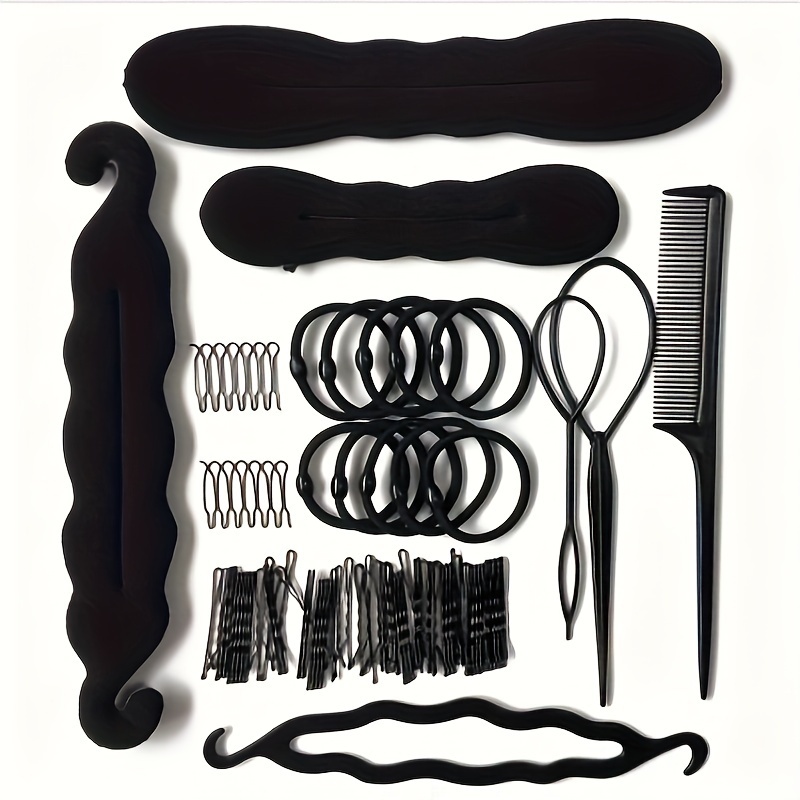 Coiffure Set , 53 Set Cheveux Design Outils De Style Accessoire DIY  Accessoire Pour Cheveux Cheveux Modélisation Outil Kit Coiffeur Kit Set  Magie