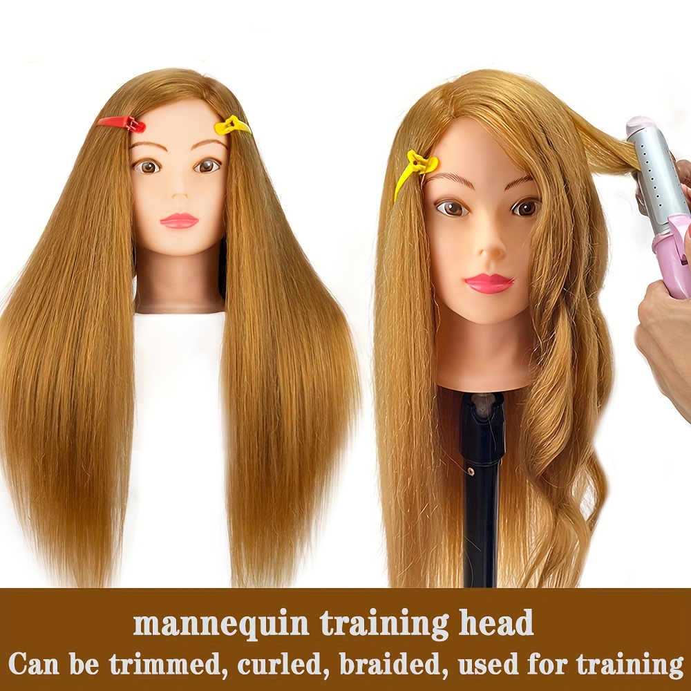 Male Mannequin Head Remy Human Hair Styling Training Head Dolls