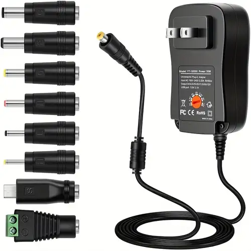 1pc12v 2a Power Adapter Us Standard Ul High Quality Power - Temu
