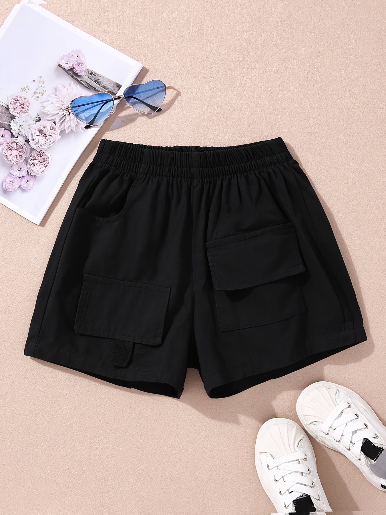 Girls Elastic Comfy Shorts Children Summer Thin Safety Pants - Temu