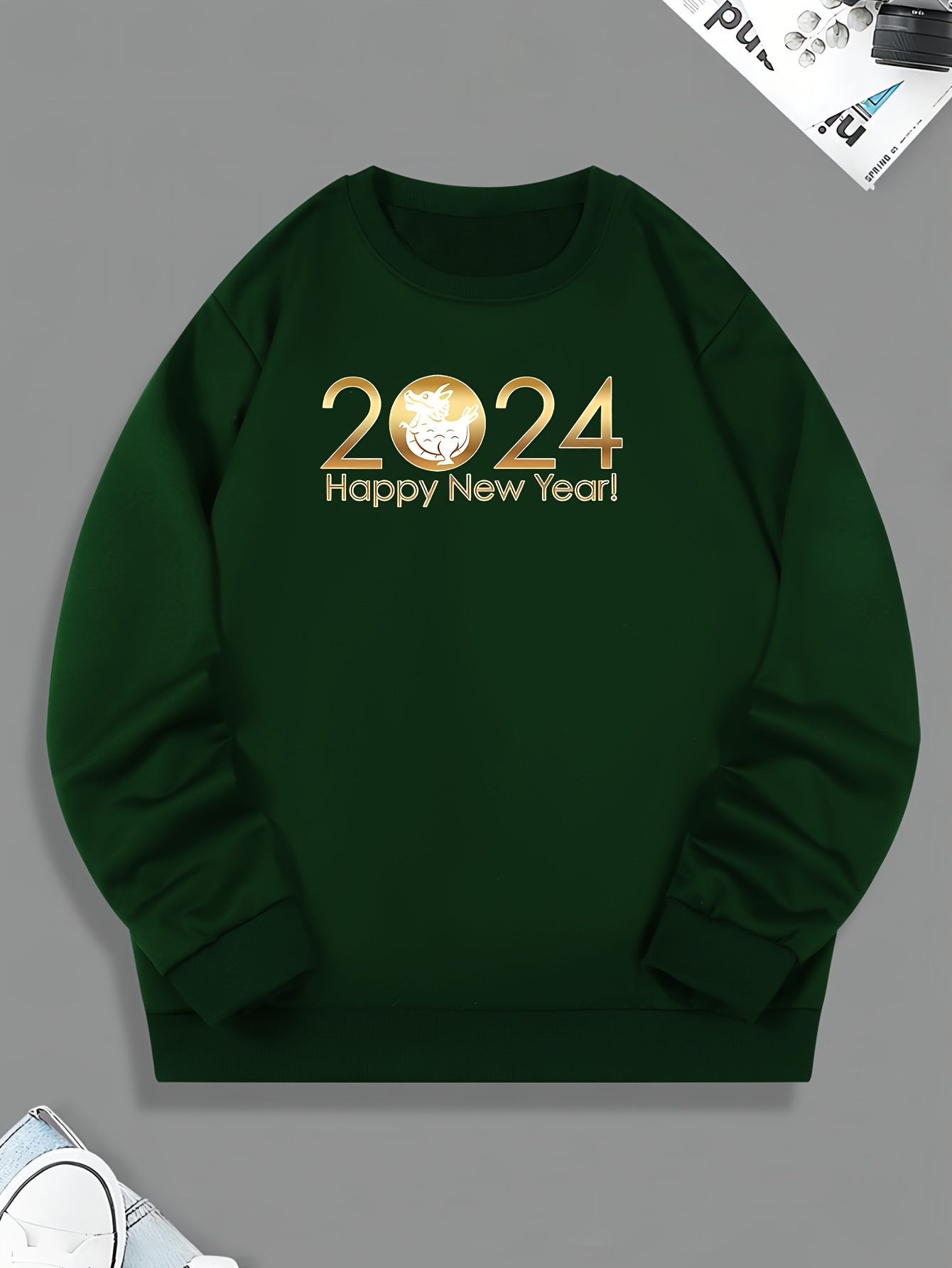 2020 Winter New Round Neck Long Sleeve T-Shirt Men Sweatshirt