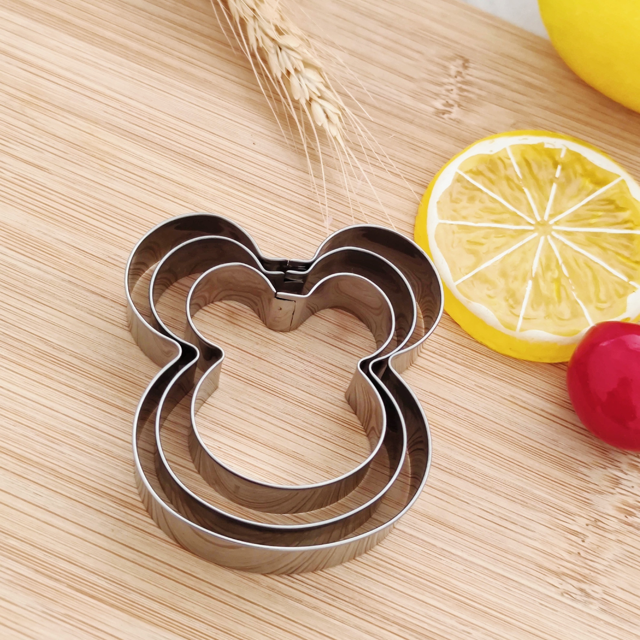 3pcs Cartoon Cookie Molds, Stainless Steel Small Cookie Cutters, DIY Baking  Tools, Kitchen Supplies