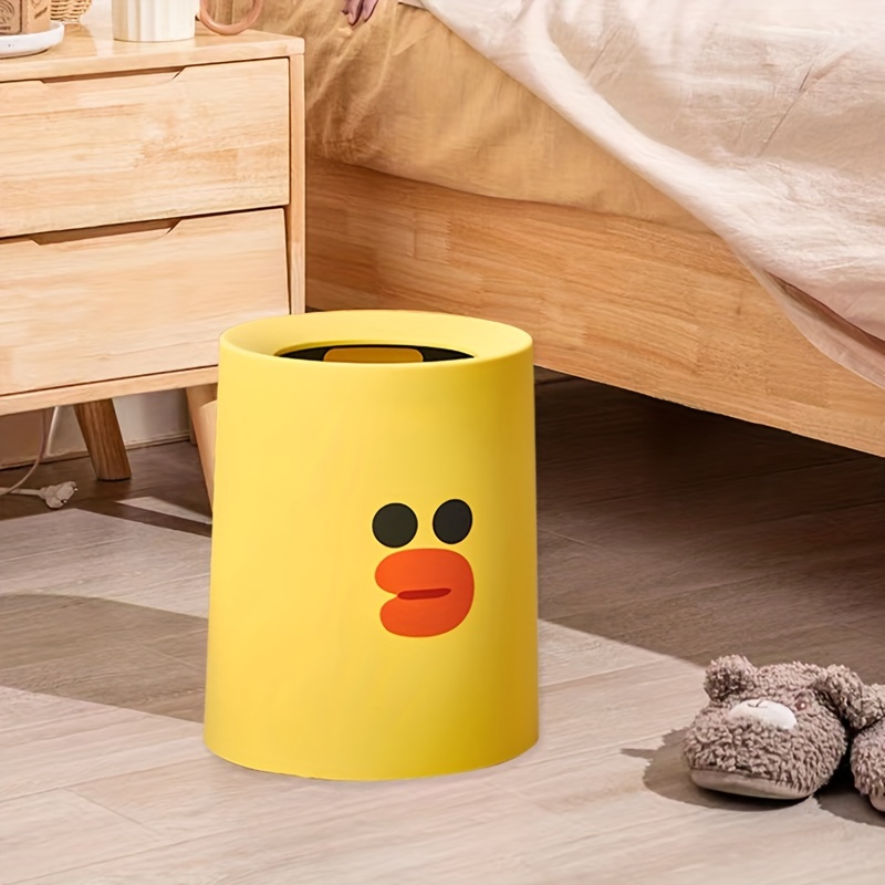 Cream Color Trash Can, Cute Dog Head Creative Double-layer Trash Can  Without Lid, Living Room Bathroom Paper Basket, Kitchen Bathroom Bedroom  Office Accessories, Home Decor - Temu