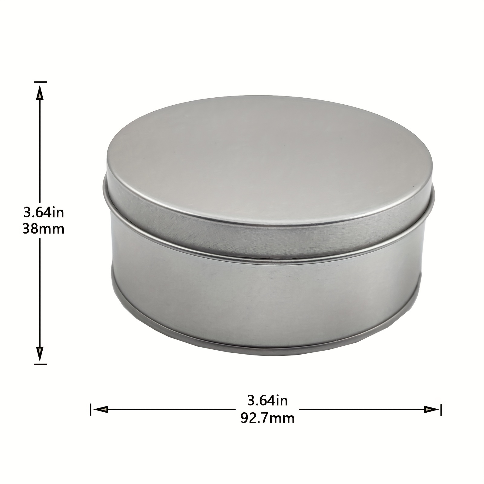 Round on sale metal box