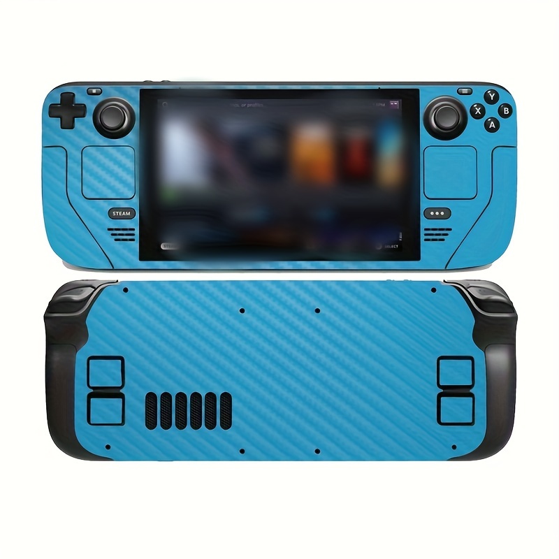 Funda protectora de silicona antideslizante para consola de juegos Steam  Deck (camuflaje azul)