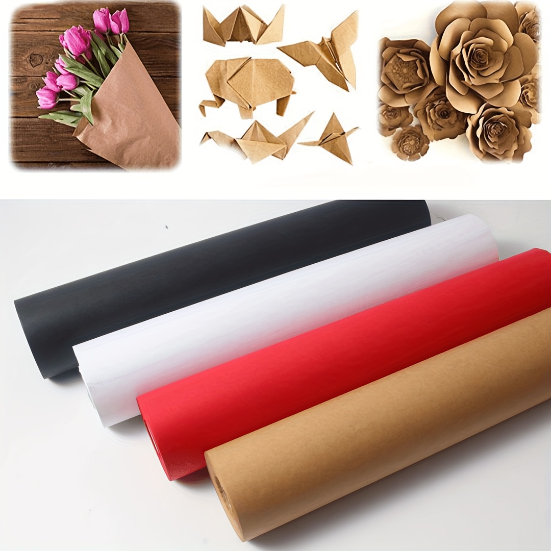  Brown Wrapping Paper, Craft Paper Roll, Brown Paper Roll, Art  Craft Paper Roll, 15x 32.8ft (393”) Gift Craft Packing Paper for Moving,  Floor Table Covering, Flower Bouquets, Bulletin Board : Arts