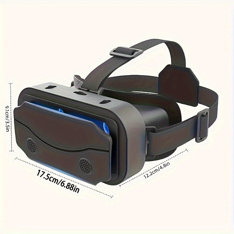 Gafas 3D para móvil, HD 1080p 2K, Sonido envolvente 360º 98dB, 50mW