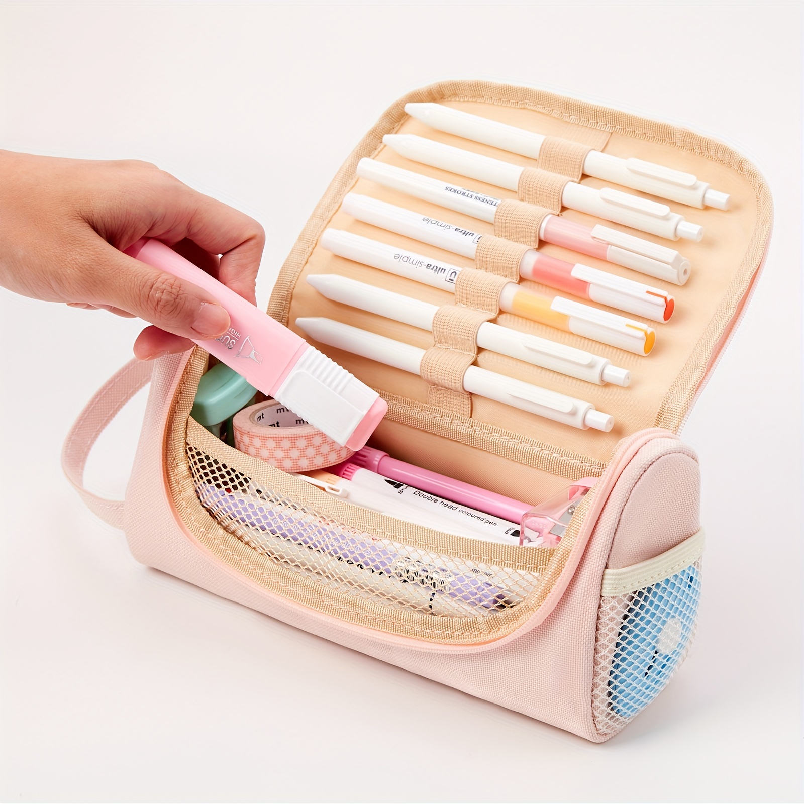 Pencil Pouch, Small Pencil Cases, Aesthetic Pen Case Organizer With Zipper,  Portable Pencil Bag Makeup Bag, Cute Stationary Bag For Teens Girls Women  School Adults - Temu