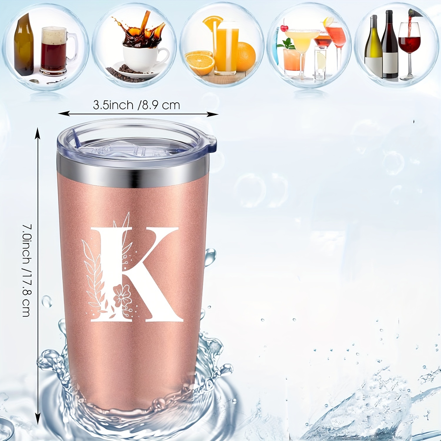 Gift Tumbler - Travel Coffee Tumbler Stainless Steel Vacuum Insulated  Tumbler Cup, Travel Mug Cup for Friend, Women, Coworker, Drinking Xmas  Party