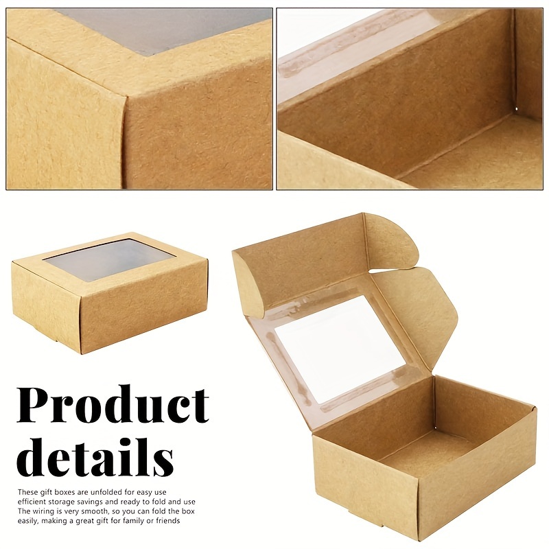 Kraft Paper Soap Boxes Small Gift Boxes without Window
