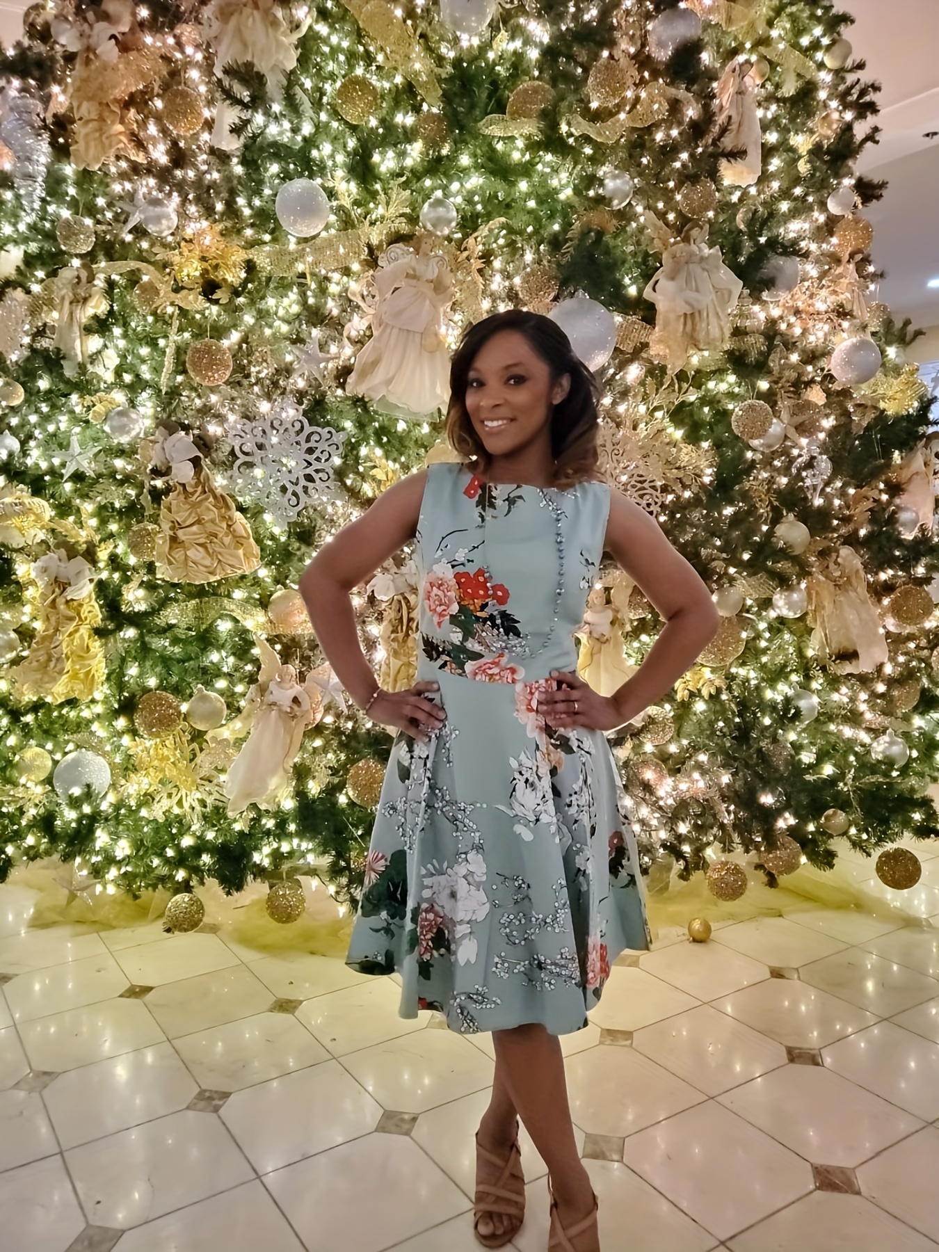 Christmas shop tea dress