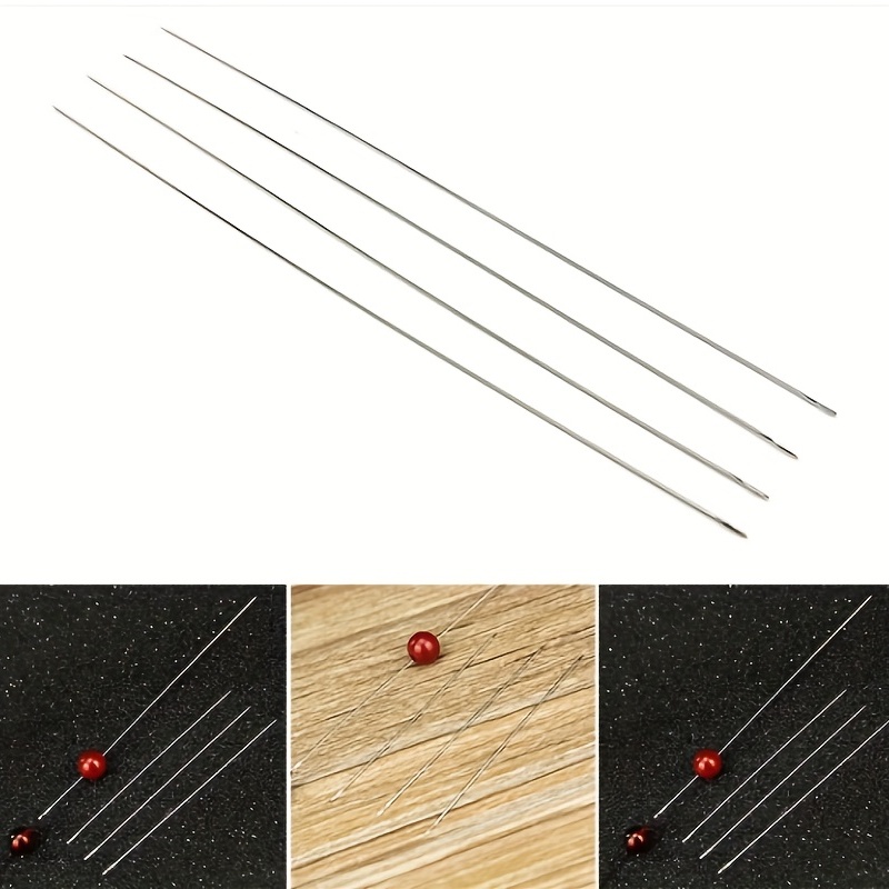 stainless steel big eye beading needles