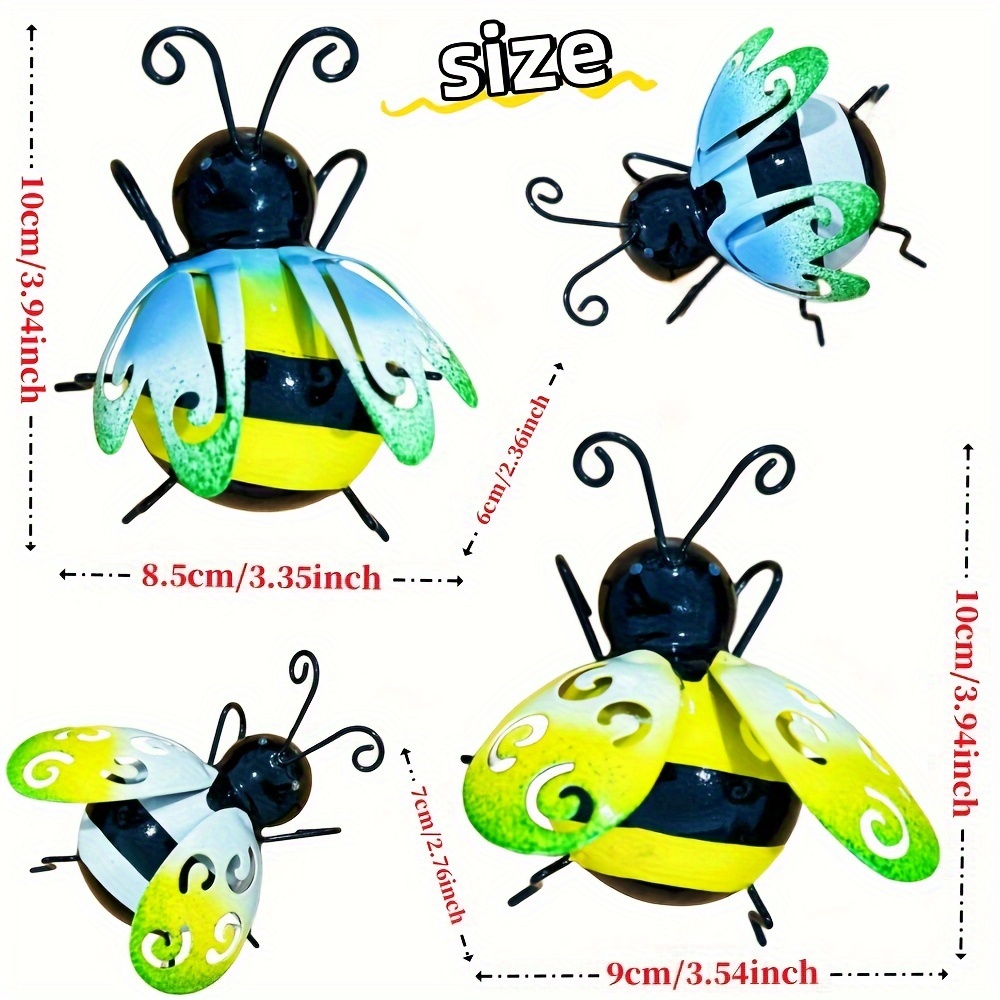 Metal Crafts Creative Bumble Bee Bumble Bee Metal Sculpture - Temu