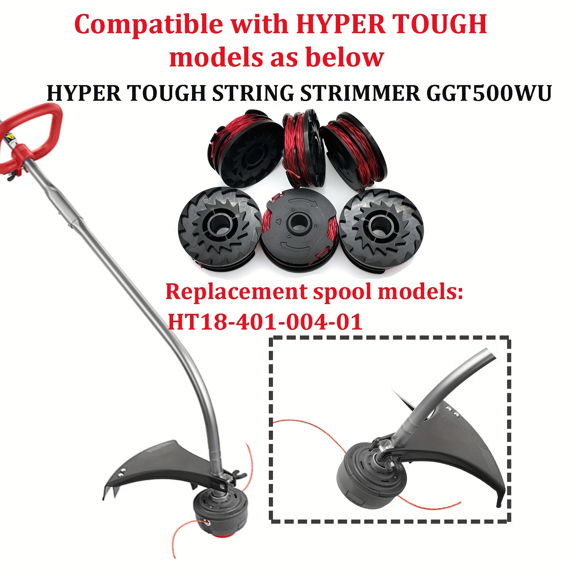 Eater String Ht18 401 004 01 Hyper Tough Ggt500wu - Temu Canada