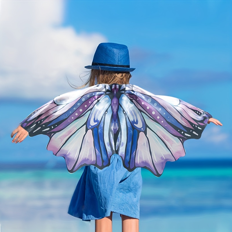 女の子用妖精の羽、白い妖精の羽、妖精の羽ドレスアップスパークリング