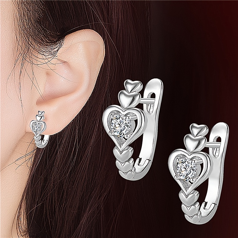 Love Hearts Hoop Earrings