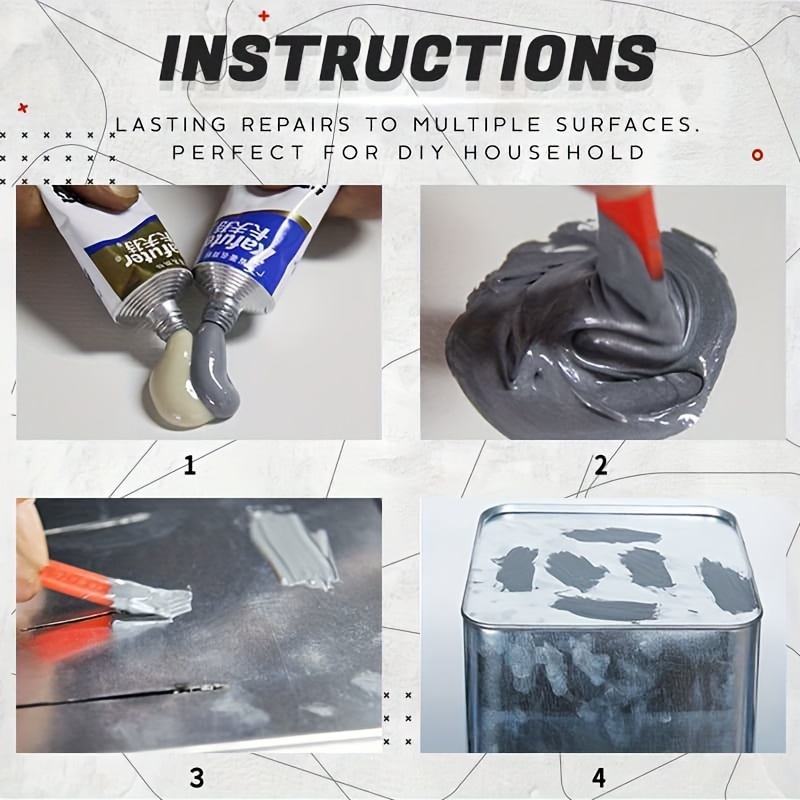 How to glue metal to metal 