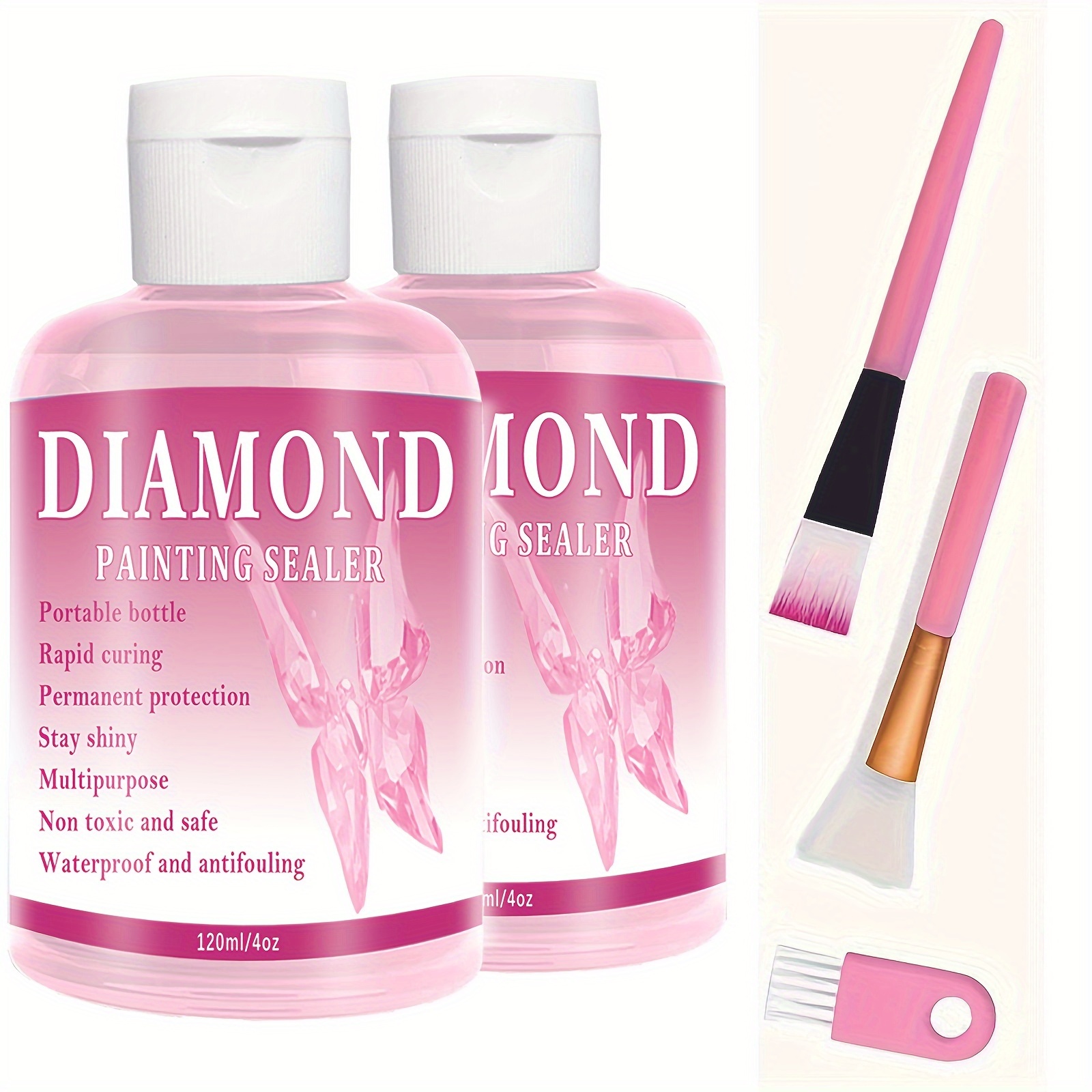 Enhanced Brightness Diamond Painting Sealer Anti Falling Diamond