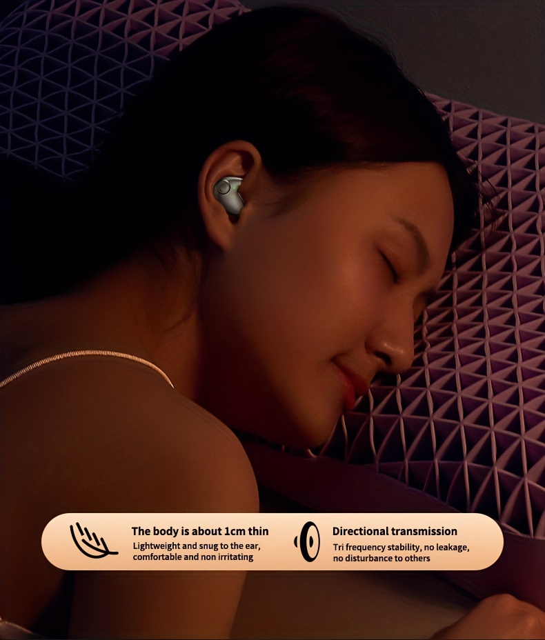 Ultra thin Sleep Wireless Headset Super Standby Wireless Temu