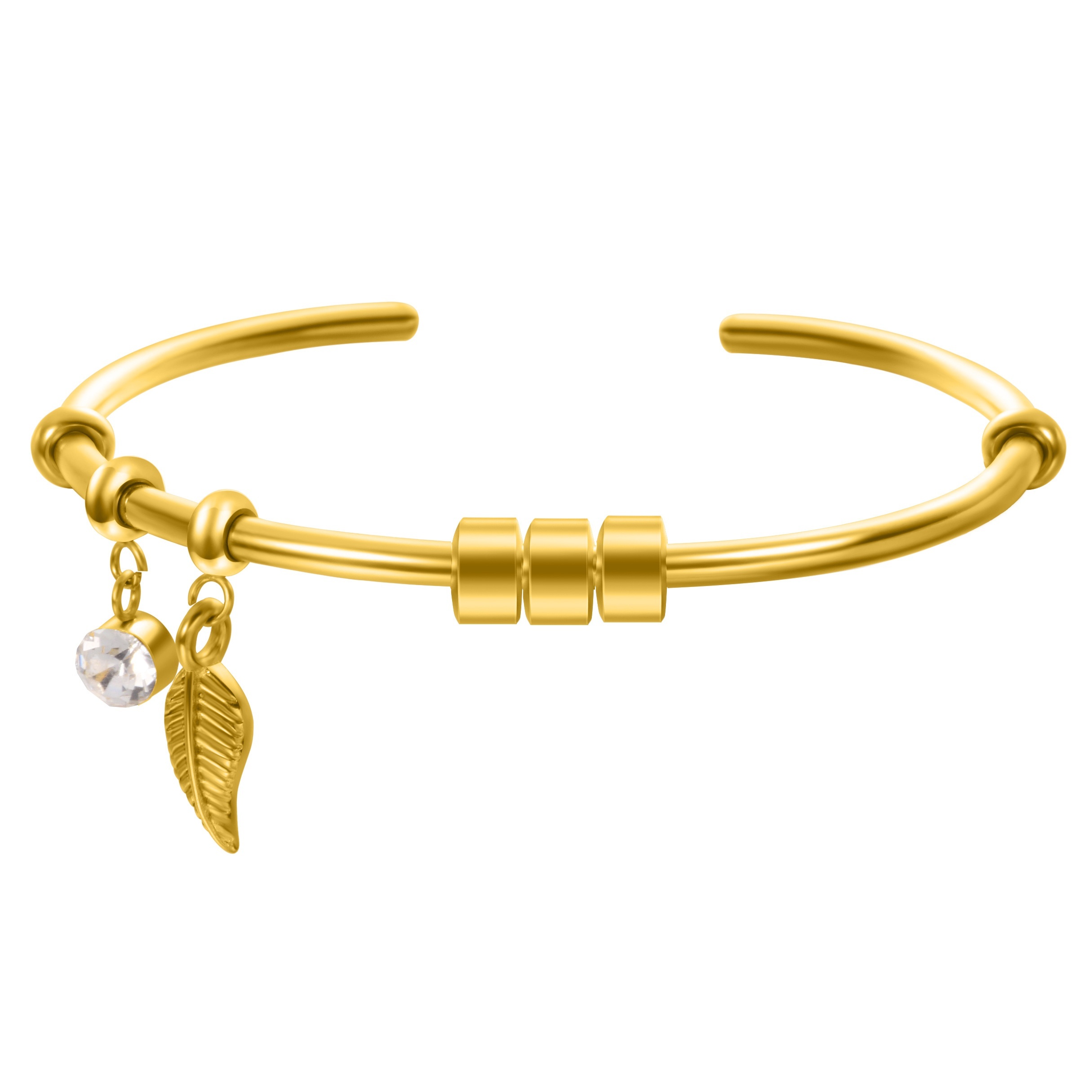 E-shop Personalisiertes Namensarmband für Damen, Blätter-Armbänder, personalisierte Edelstahl-Armbänder mit offener Manschette, Geschenke