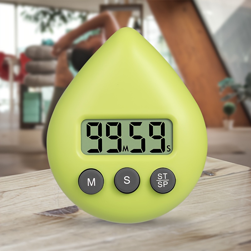 Timer Digital Kitchen Timer Magnetic Water Drop Shape - Temu