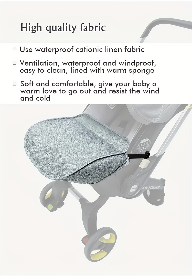 carriage warm foot cover windproof stroller cover for hanging out details 4