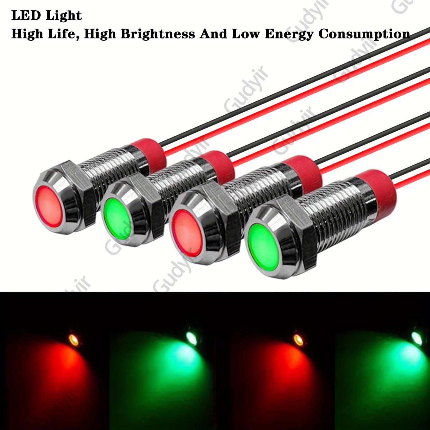 Red LED Indicator Light, 12V - Steinair Inc.