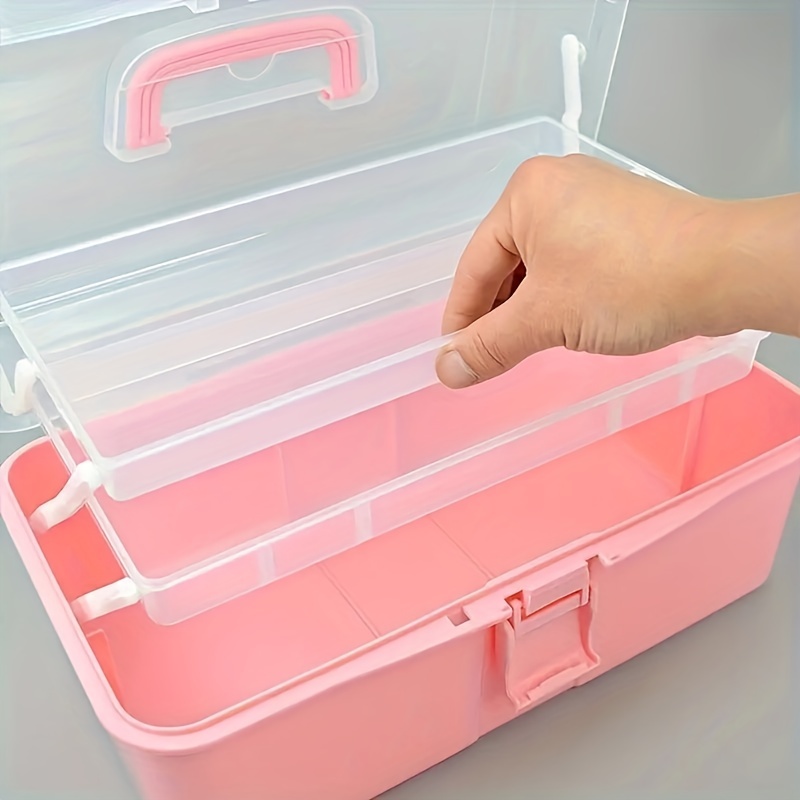 Portable Storage Box: Extra Large Foldable Plastic Toolbox - Temu