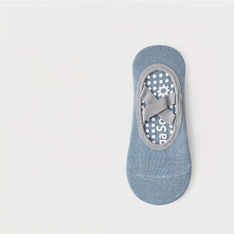 Women's Non Slip Yoga Socks with Cross Straps