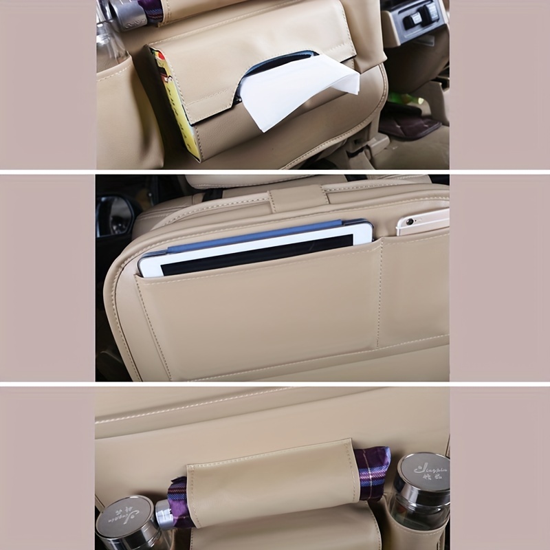 Helteko Organizador de asiento trasero de coche – Protector de respaldo  trasero con soporte para tableta de
