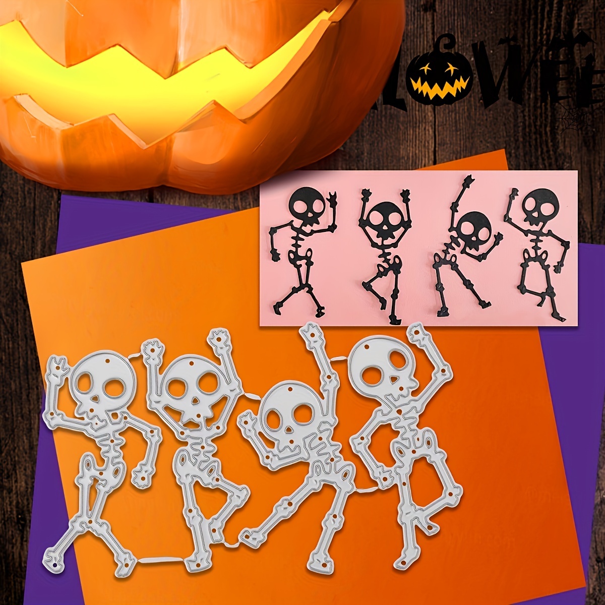 2 Pcs Halloween Die Cuts for Card Making and Scrapbooking, Metal Halloween  Scrapbook Supplies Pumpkin Die Cuts Ghost Fence Tree Grave Die Cuts for DIY  Photo Album Paper Embossing Card Decoration 