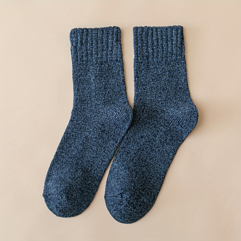 5 Pairs Women's Crew Socks Warm Mid Tube Stockings