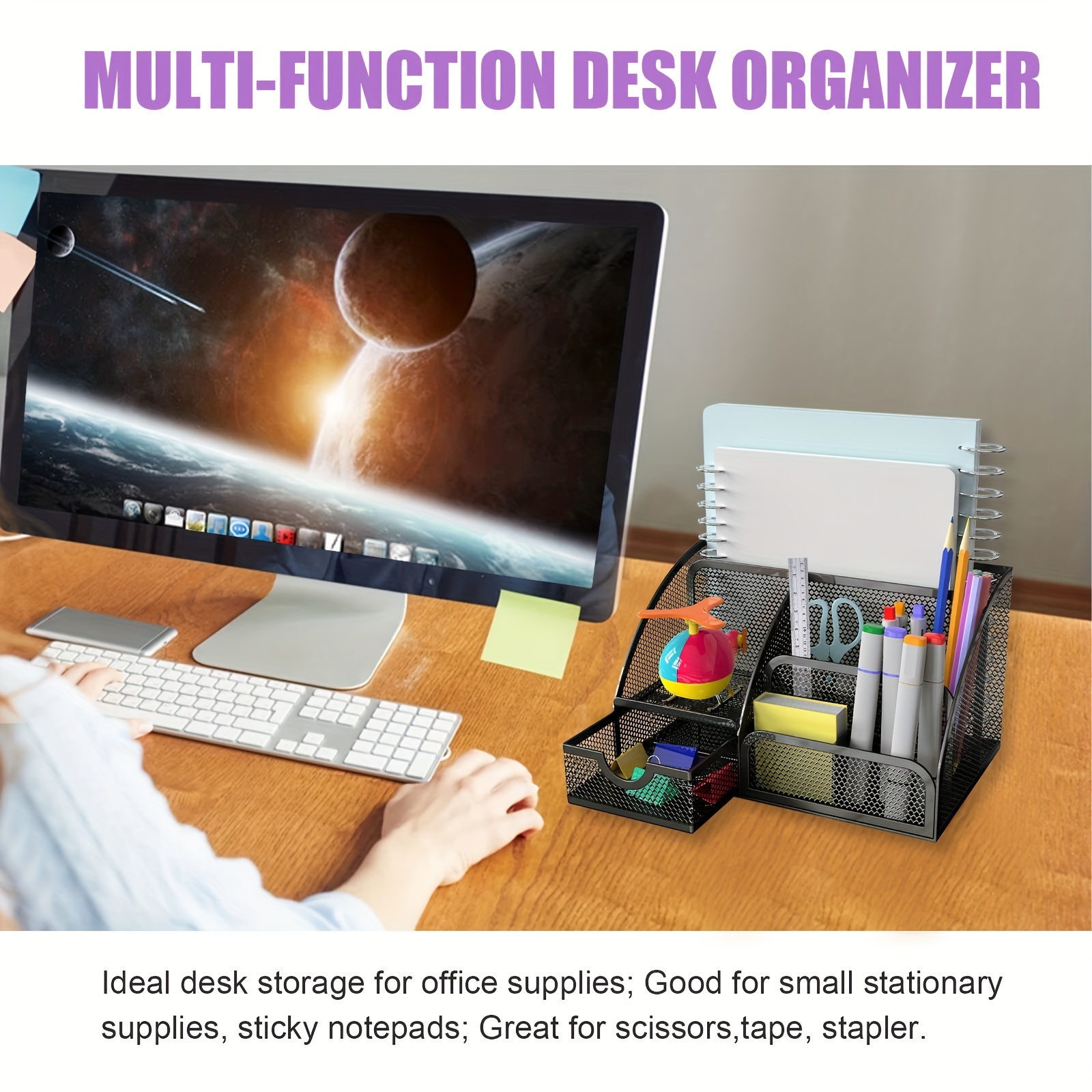Office Desk Organizer Office Accessories Multi functional - Temu