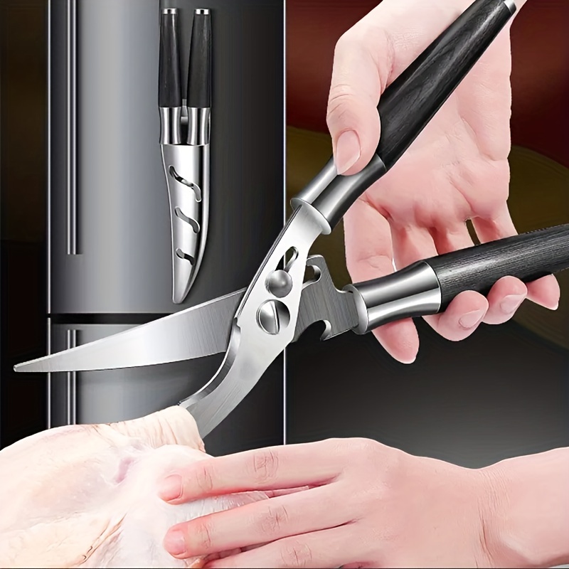 Kitchen Shears, Heavy Duty Stainlee Steel Meat Scissors Multi