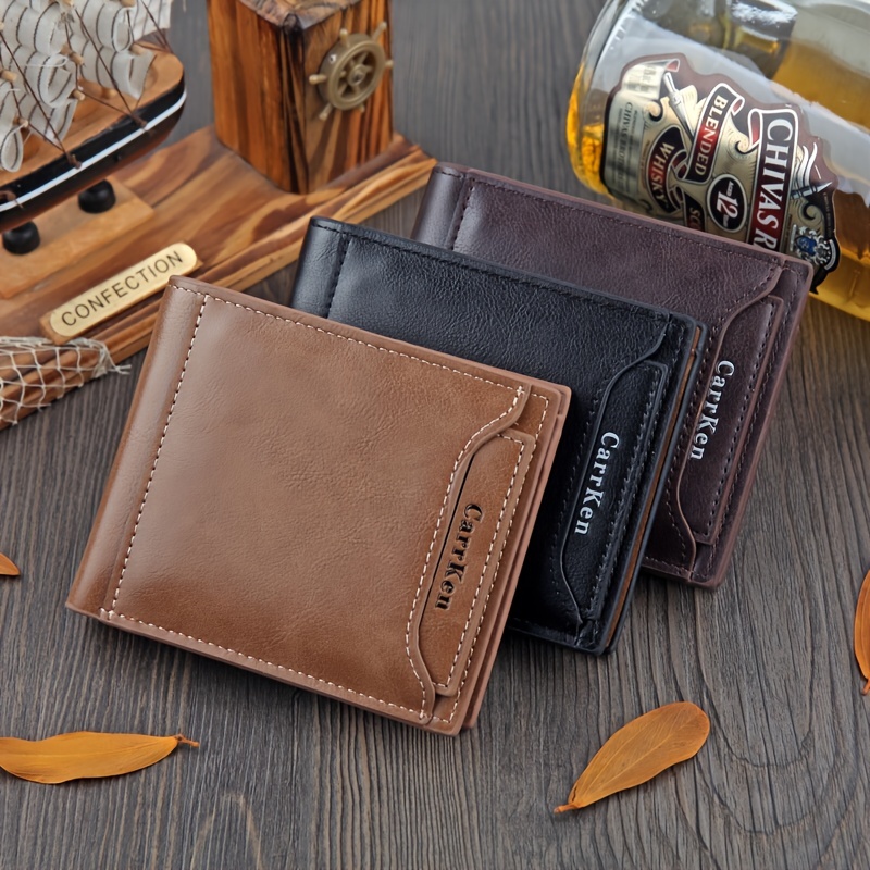Men's Short Wallet Large Capacity Multi Card Holder Wallet Card Holder  Wallet For Men Small Men Wallet High-capacity Card Bag - Temu