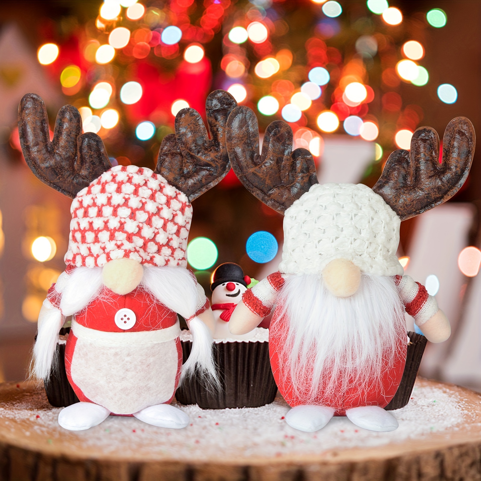 29Pcs Miniature Christmas Decorations Resin Snow Scene Christmas Ornaments  Kit