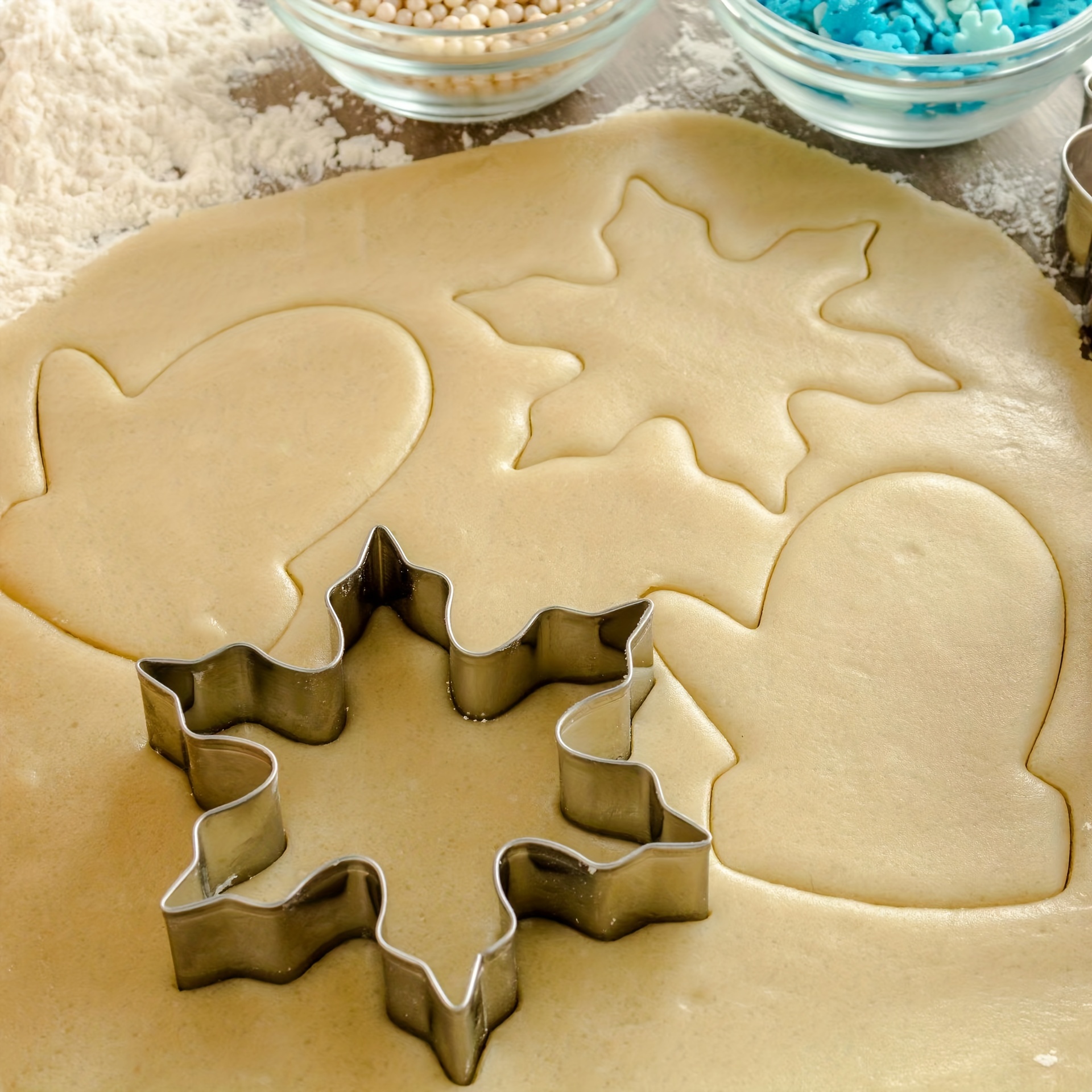 Stainless Steel Snowflake Cookie Cutter Set, Christmas Series Cookie Molds, Cookie  Baking Supplies, Cookie Fondant Making, Baking Supplies, Kitchen Items -  Temu