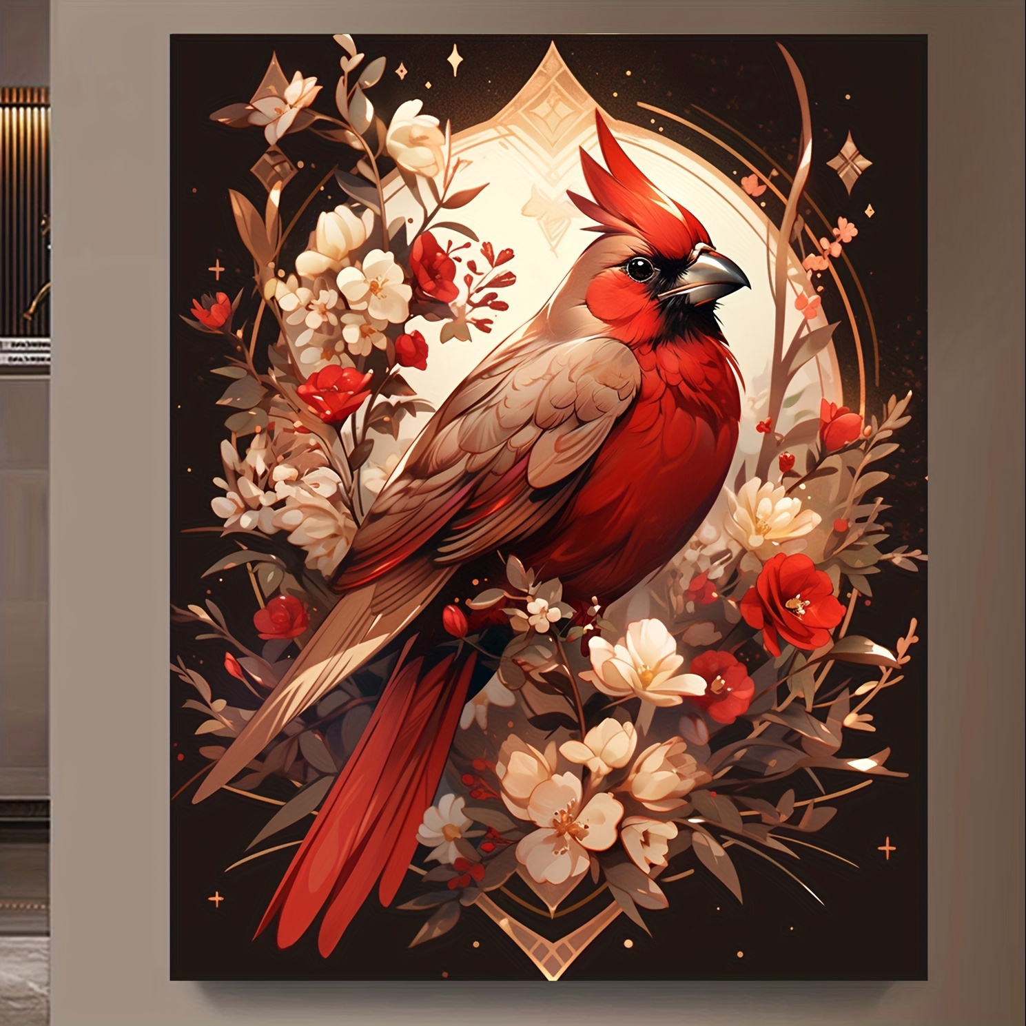 Red Cardinal Bird - 5D Diamond Painting 