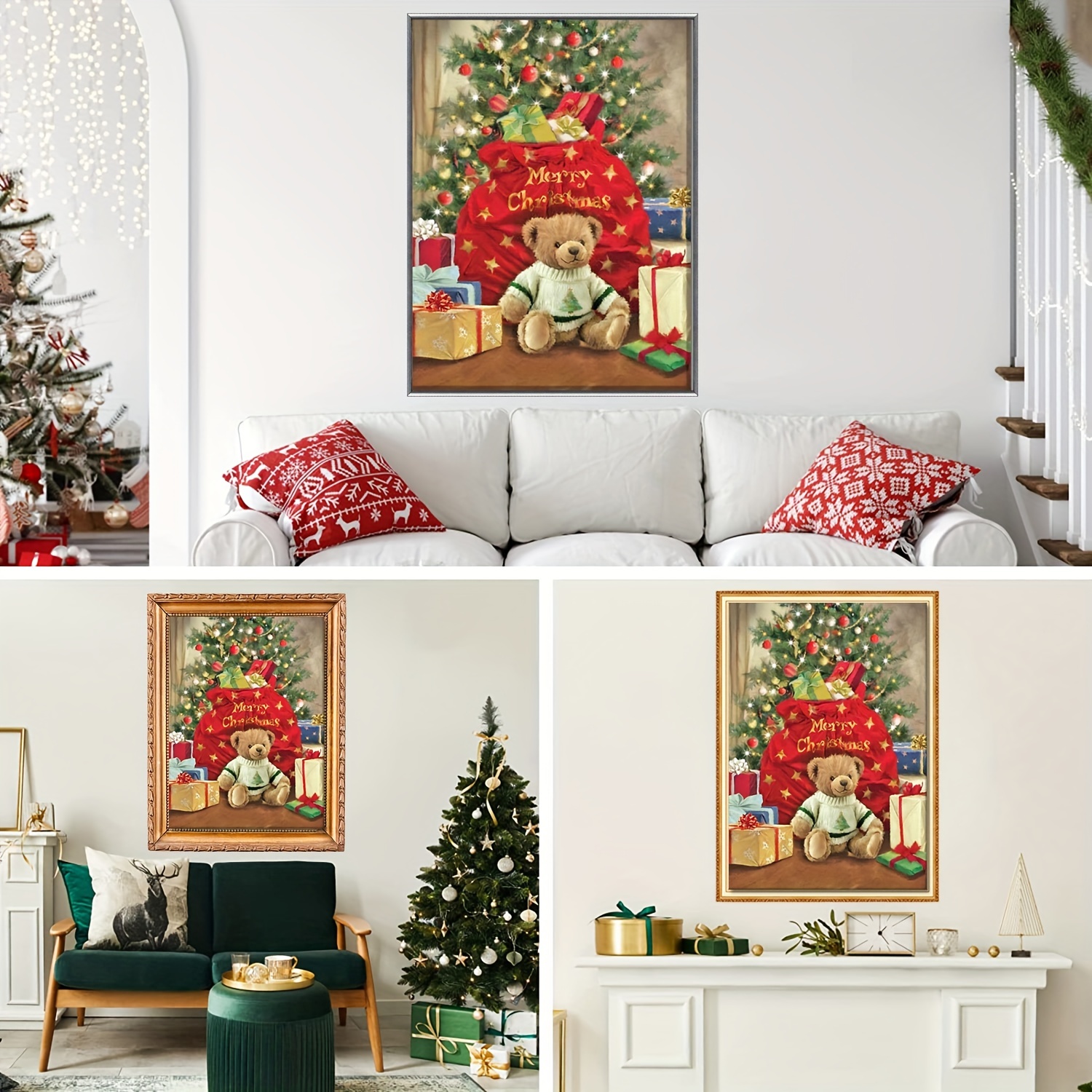 Diamond Painting Kits For Kids Christmas Bear Diamond Art - Temu