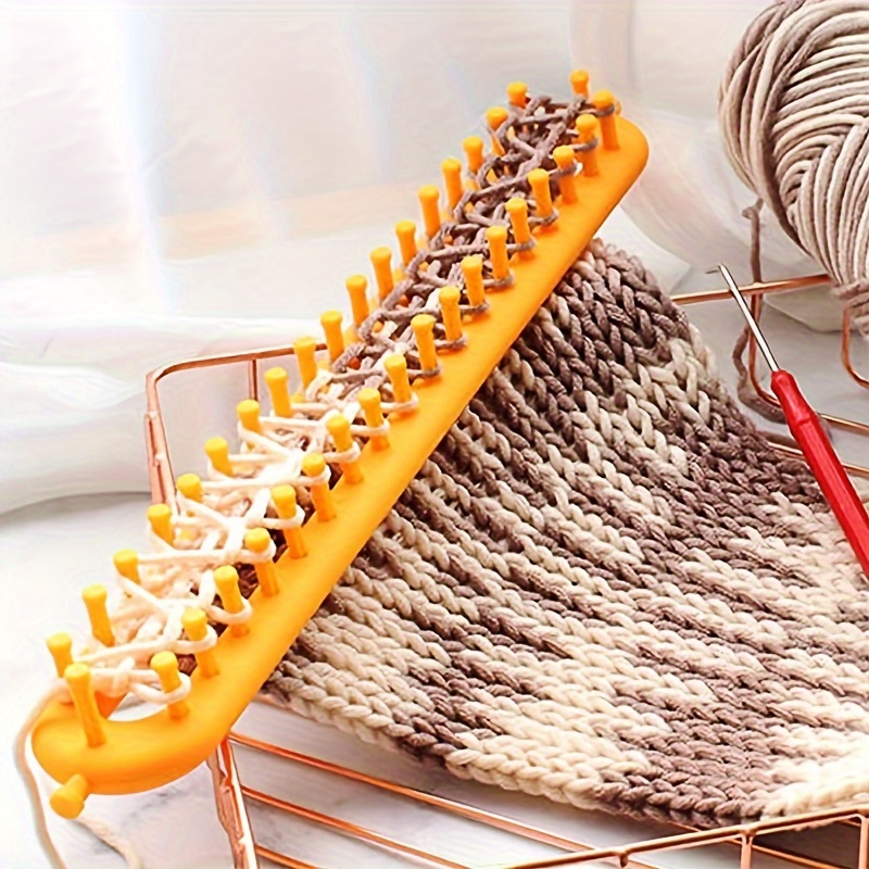 2pcs/set Handmade Knitting Kit Ordinar And Encryption Knitting Loom Diy  Knitting Craft Weaving Tool For Blanket Scarf Hat Shawl Knit Sewing Tools  For