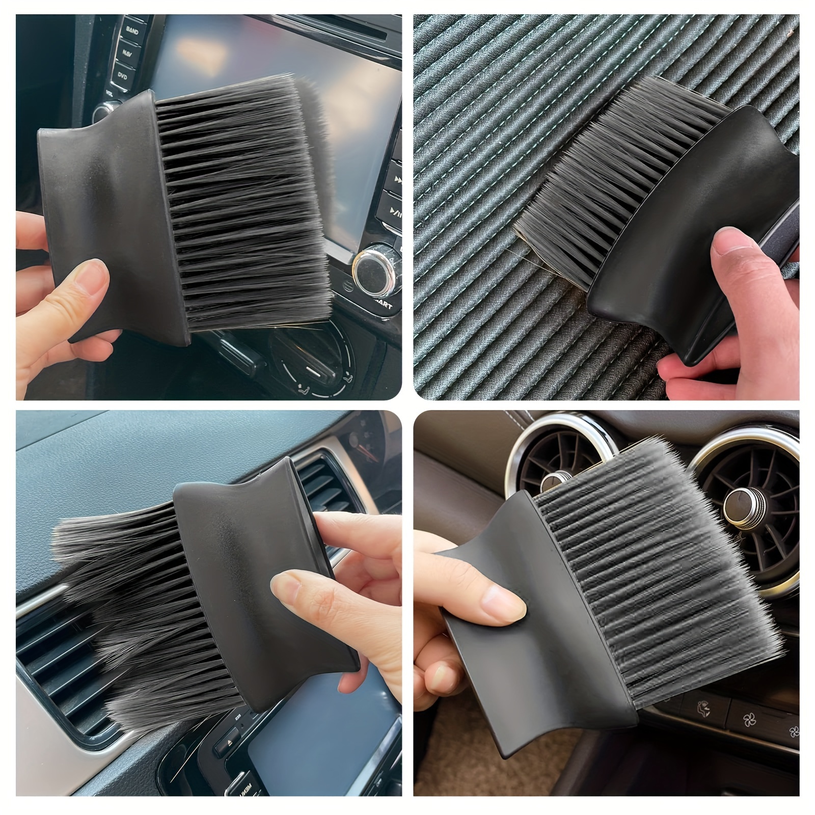 Car Interior Dust Brush Soft Bristles Detailing Brush Dusting Tool Scratch  Free
