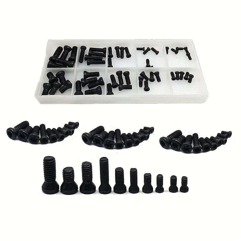 

50pcs Cutter Arbor Screw, 10 Alloy Steel Torx Screws For Cnc Turning Tools/plug-ins M2 M2.2 M2.5 M3 M3.5 M4