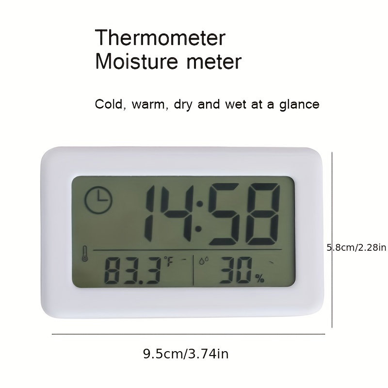 Lcd Elettronico Orologio Sveglia Digitale Temperatura - Temu Italy