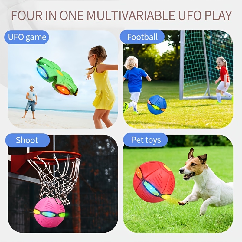 Pet Toy Flying Saucer Ball Magic Dog Toy Balls Children' Toys for Kids  Outdoor