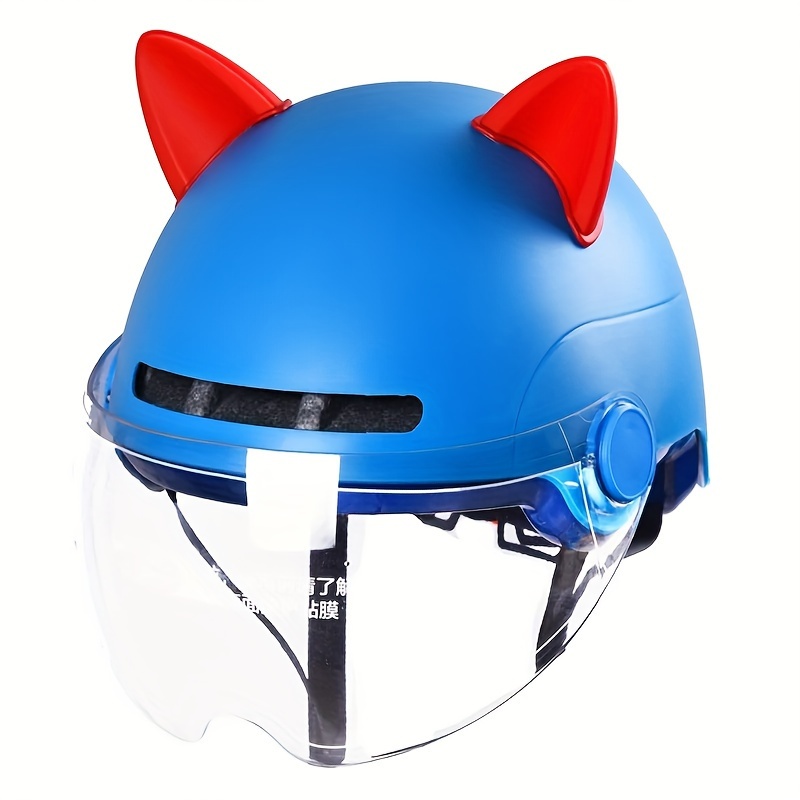 Motorcycle Helmet Cute Corner Rubber Horn Decoration - Temu