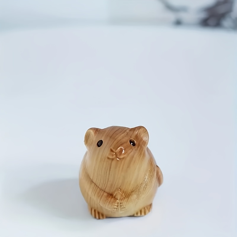 Lot de 4 figurines de hamster animal jouet décoration de gâteau