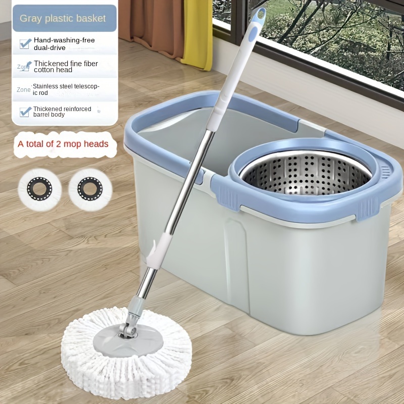 Dual drive Rotary Mop Bucket / Mop Cloth Hand free Home Hand - Temu