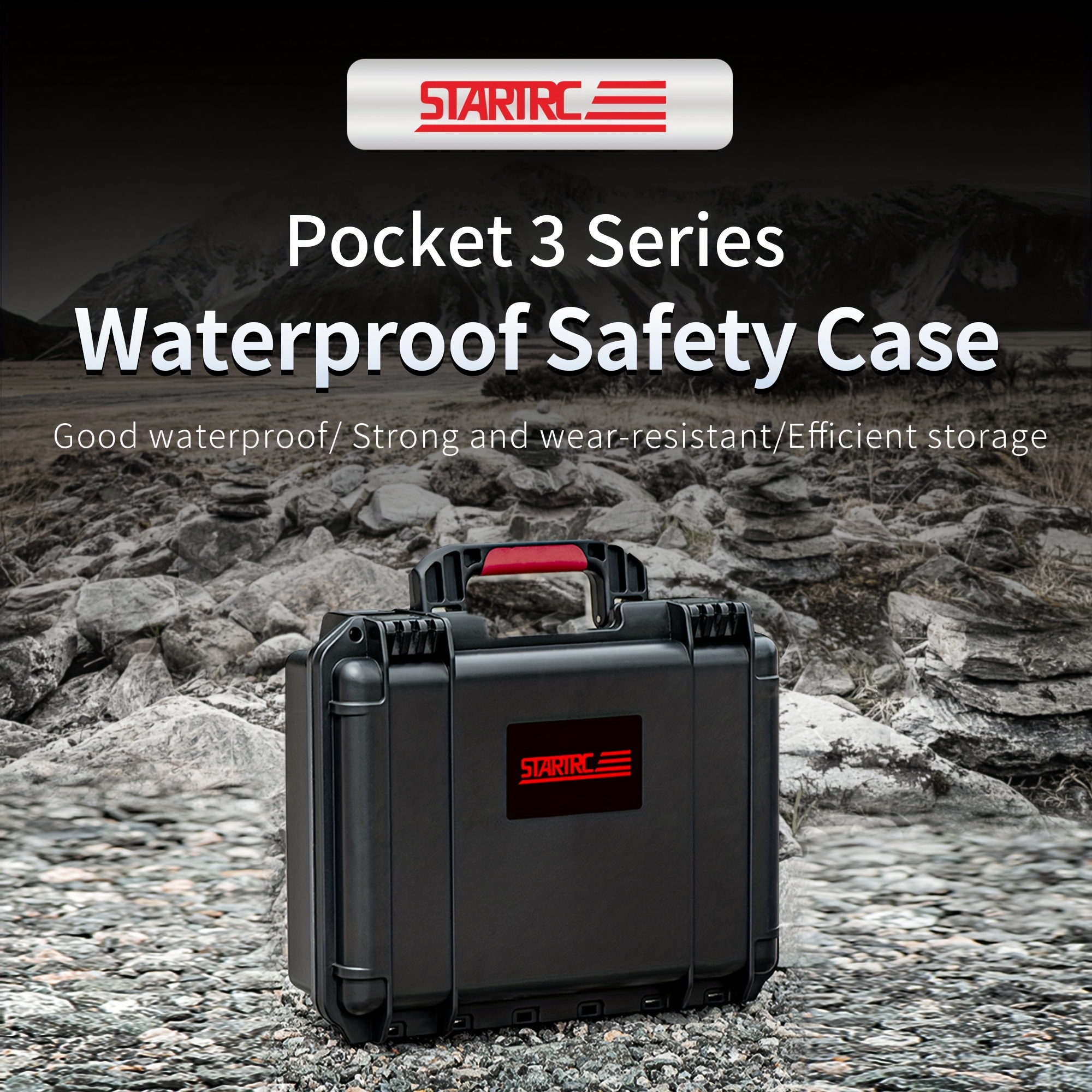 STARTRC OSMO Pocket 3 Hard Case, Multifunctional Portable Waterproof Hard  Case for DJI Pocket 3 Creator Combo Camera Accessories