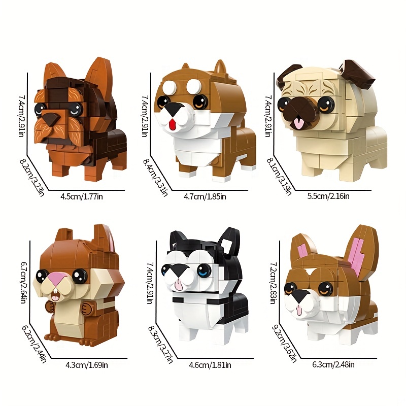  LEGO BrickHeadz Pets - French Bulldog : Toys & Games