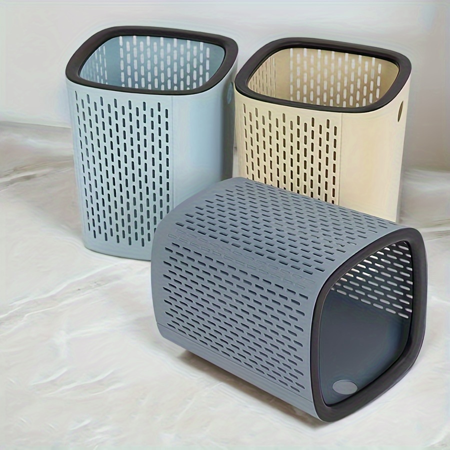 Trash Bins Bathroom Wastebasket without Lid 12L Capacity Waste Basket Trash  Can Enclosure Indoor for Living Room Laundry Room Toilet Dorms Green
